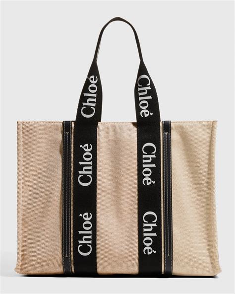 chloe woody tote